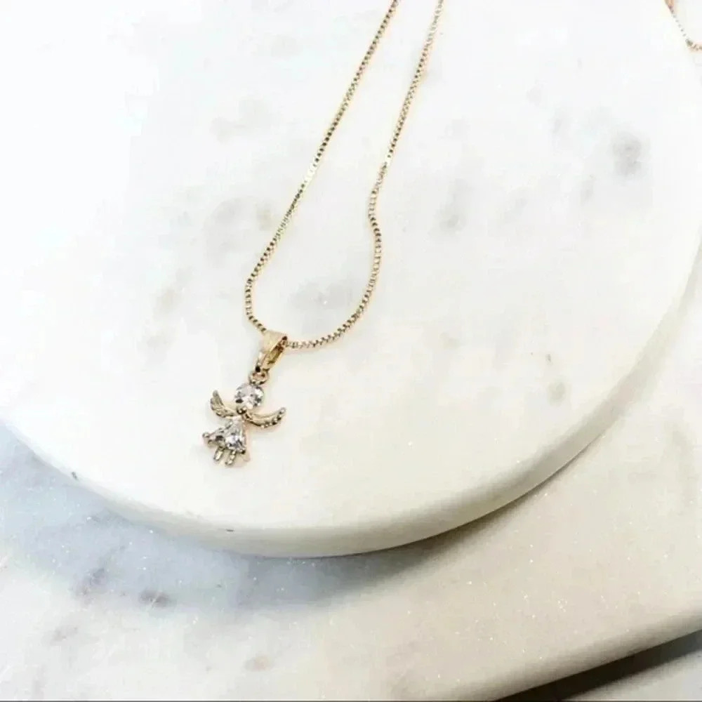 𝅺925 Stamped ANGEL Necklace - Picture 2 of 7